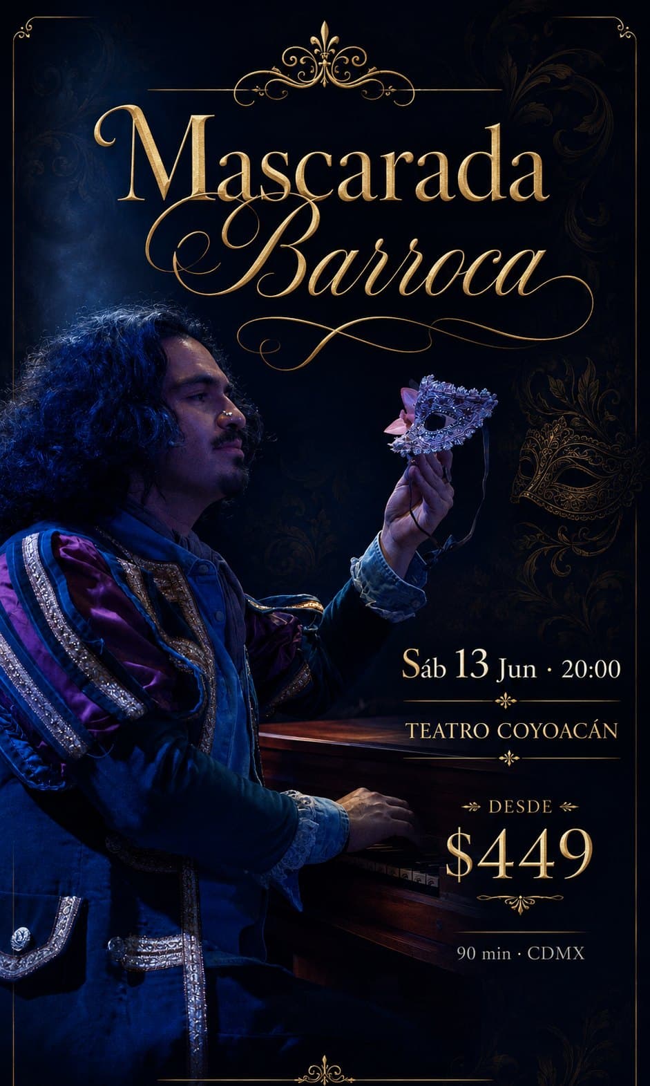 Cartel del concierto Mascarada Barroca